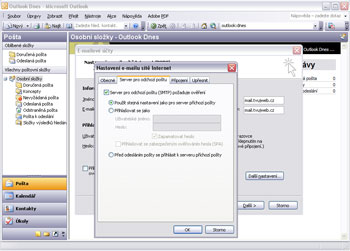 TvujWeb.cz - Nápověda <br> Nastavení poštovního klienta Microsoft Outlook pro protokol POP3